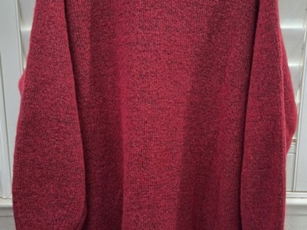 Banana Republic XL Red Marled Sweater Dress Long Sleeve Crewneck NWT $140 - Picture 9 of 13